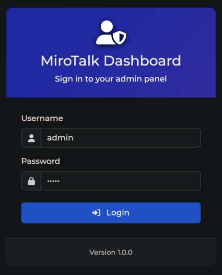 mirotalk-admin