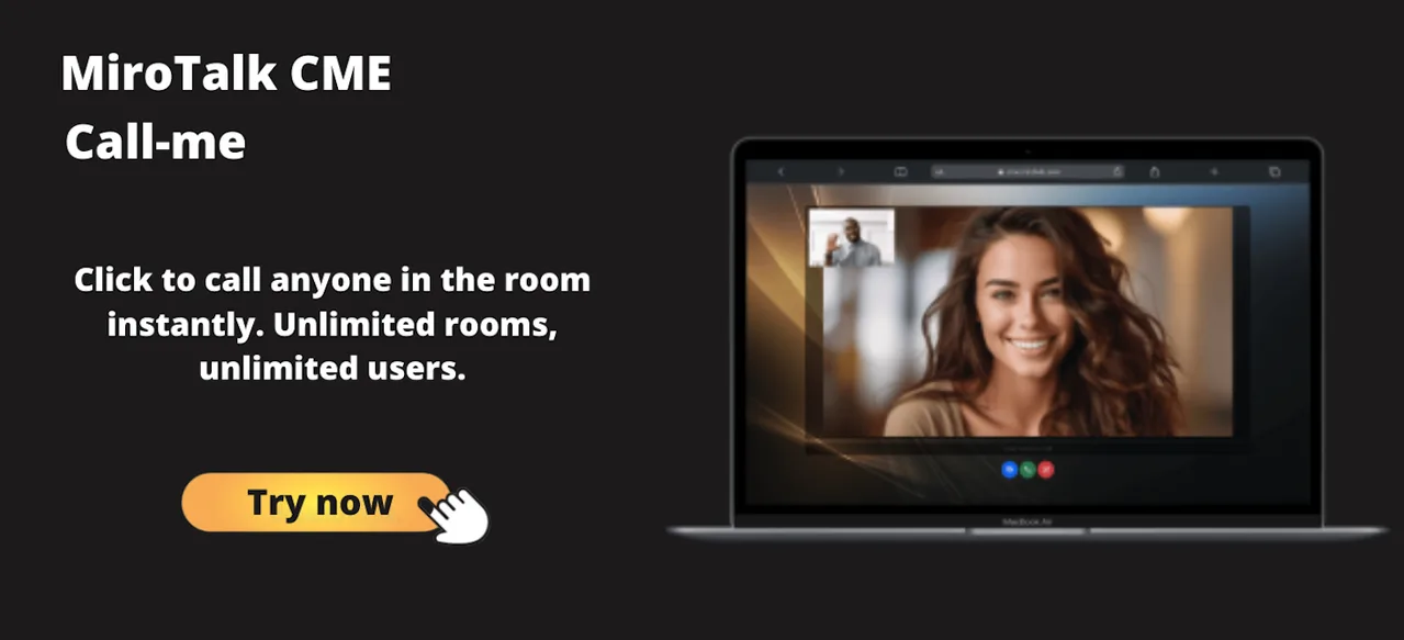 MiroTalk CME click-to-call interface
