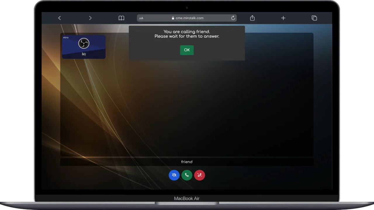Select a Call-Me user